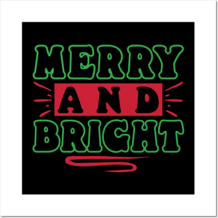 Merry and Bright Posters and Art